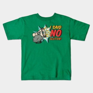 I Said NO Gluten (military command)! Kids T-Shirt